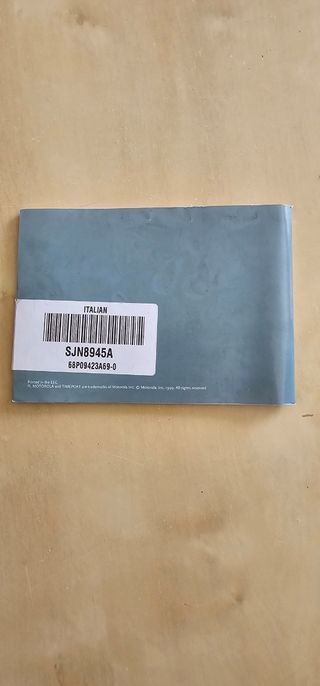 Manuale italiano motorola timeport