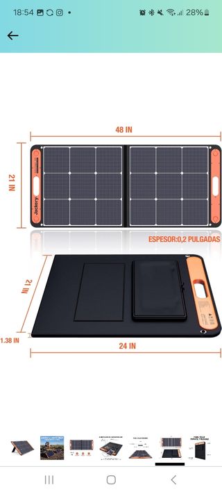 🌞 Panel solar portátil 100w🌞