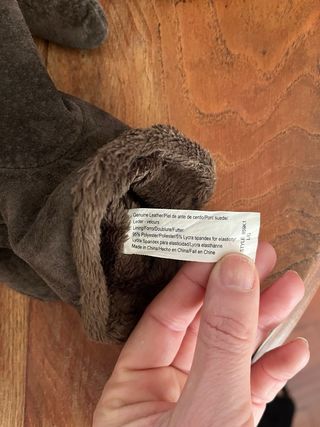 Guantes invierno piel