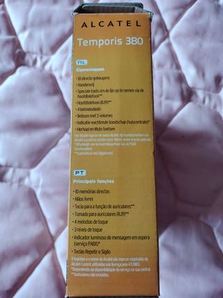 TELEFONO ALCATEL TEMPORIS 380 NEGRO FIJO MANOS LIB
