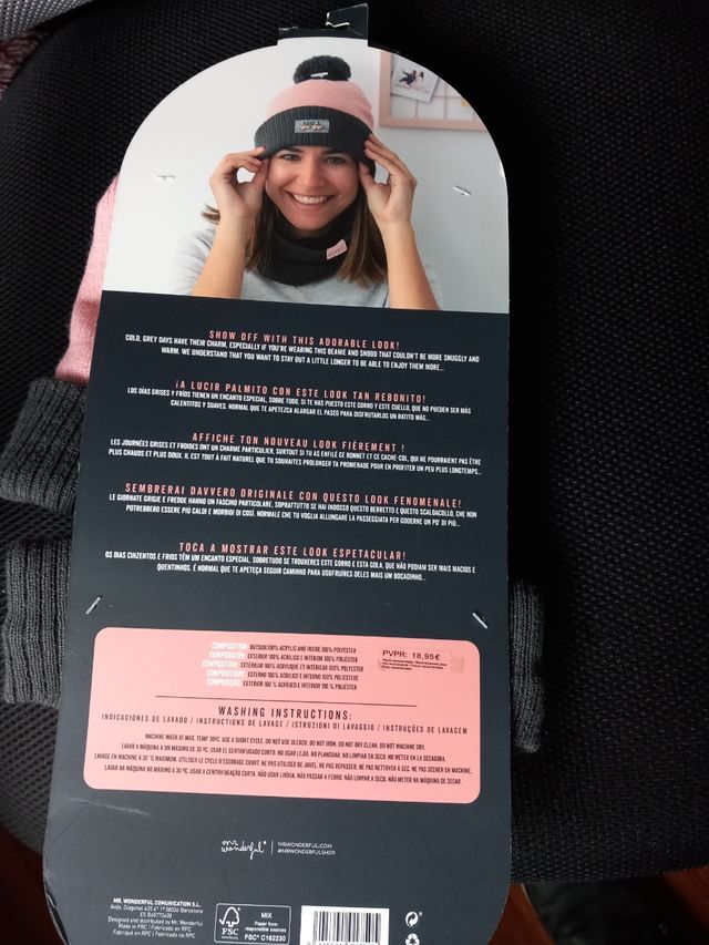 Mr Wonderful gorro y cuello