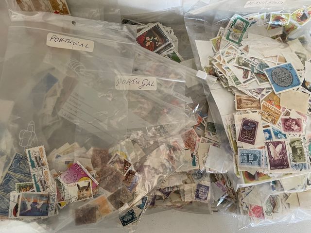 lote de sellos( Usa, Polonia, Portugal, etc)