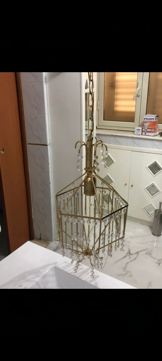 Set bajour e lampadari vintage swarovski