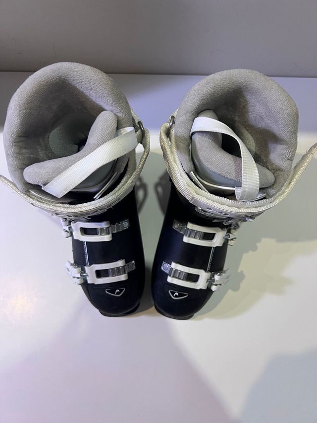 botas de esqui - negras y blancas