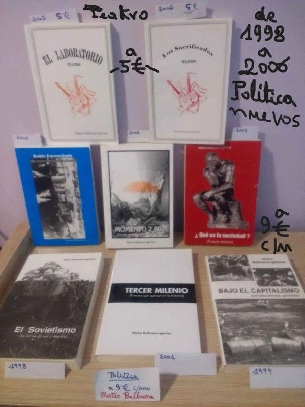 Libros nuevos de política y de 2@mano(ver precios)