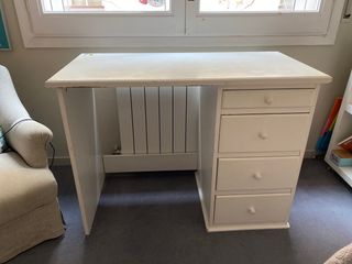 escritorio + silla + cojin lavanda