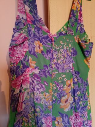 Traje de fiesta volantes de gasa talla 38/40