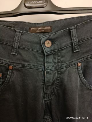 Pantalone blu denim Daniele Alessandrini
