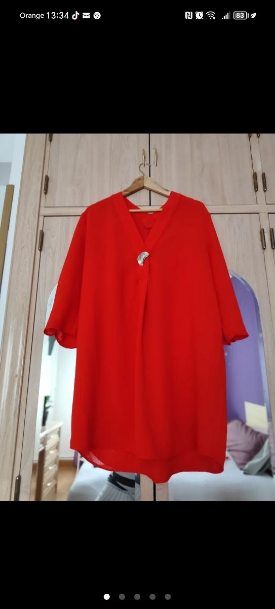 Vestido rojo de Zara
