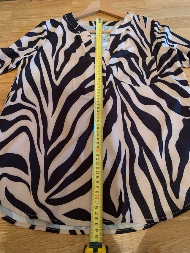 Camisa blusa cebra