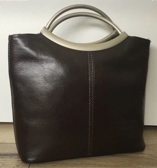 Bolso mano marrón chocolate