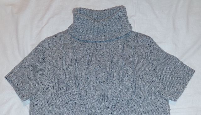 Vestido punto color gris jaspeado