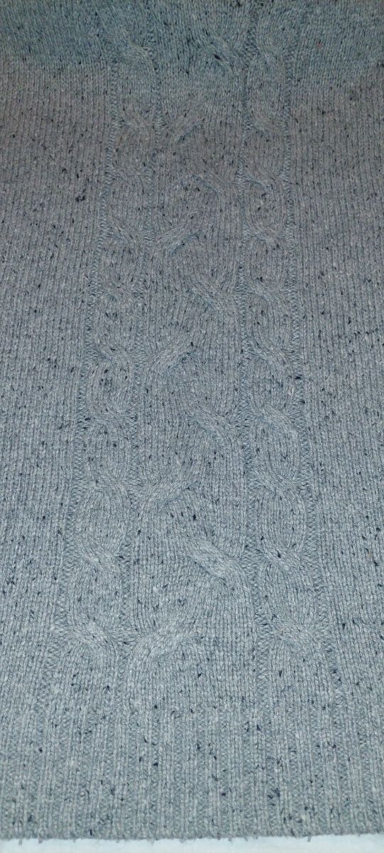 Vestido punto color gris jaspeado