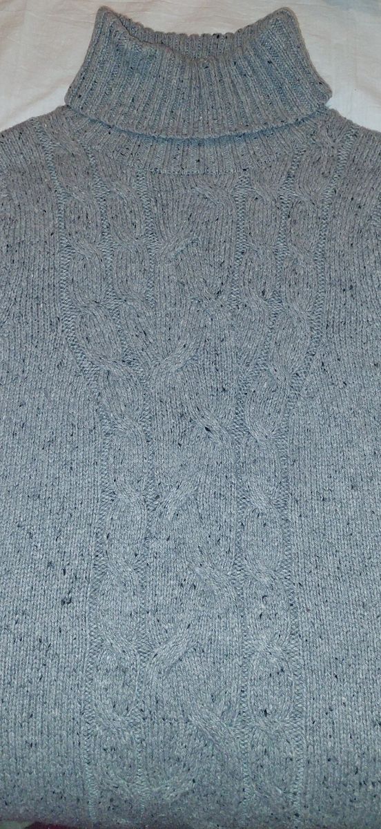 Vestido punto color gris jaspeado