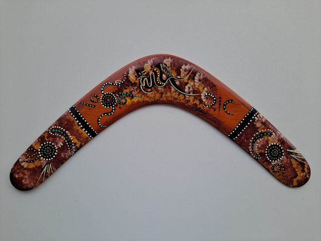 Bumerang australiano hecho a mano