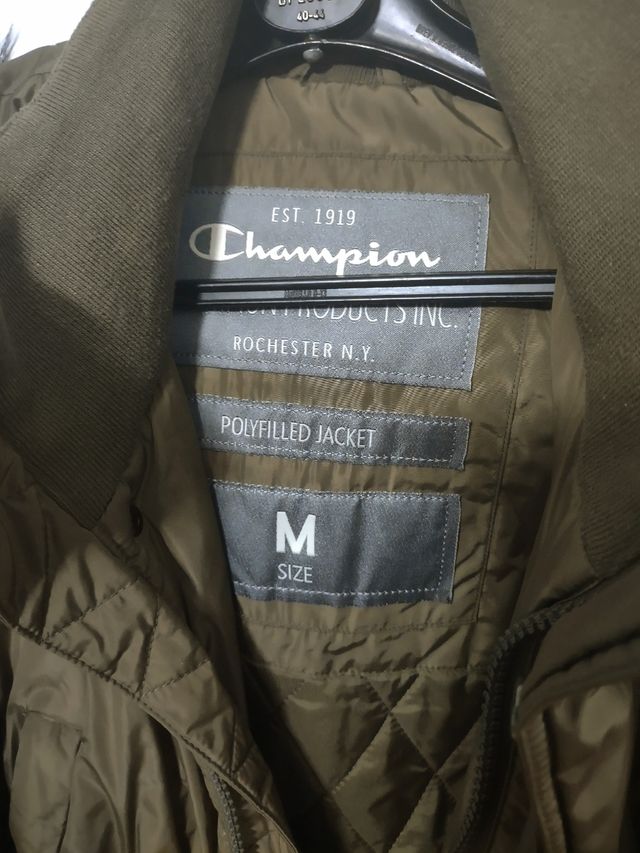 Giubbotto Champion uomo cappuccio pelliccia M