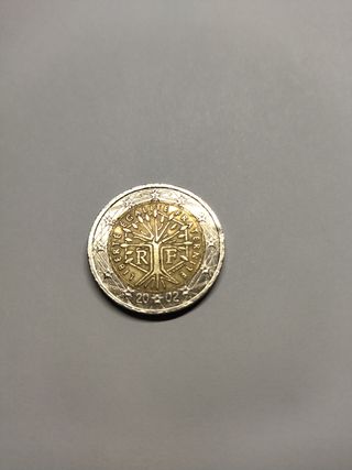 Moneda 2€ francesa árbol de la vida 2002