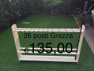 Rastrelliere porta canne in abete.