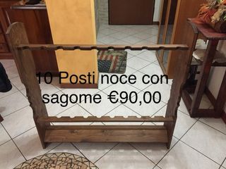 Rastrelliere porta canne in abete.