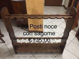 Rastrelliere porta canne in abete.