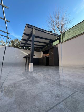 barbacoa porche madera cenador pergola