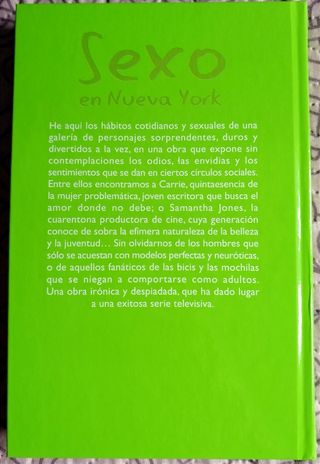 Libro "Sexo en Nueva York"