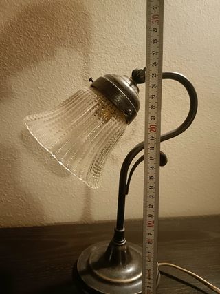 Lampada vintage in ottone imbrunito