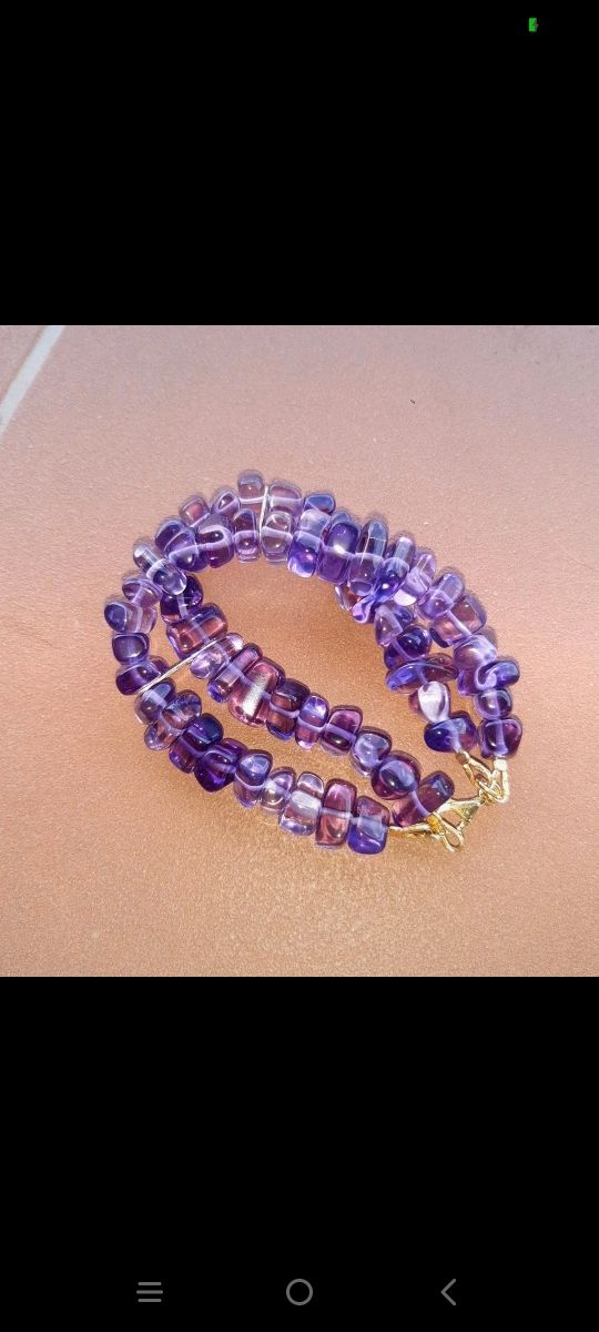 Bracciale con ametiste lucide
