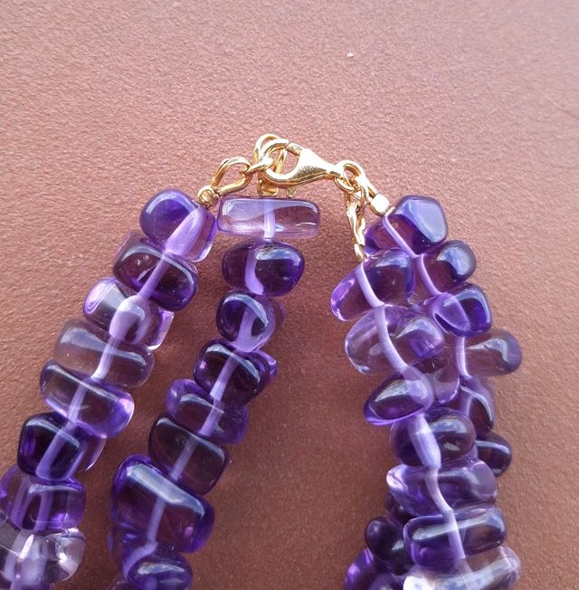 Bracciale con ametiste lucide