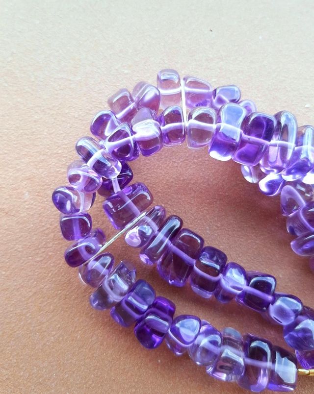 Bracciale con ametiste lucide