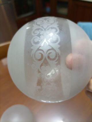5 TULIPAS GLOBO DE CRISTAL 