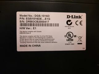 DGS-1016D switch