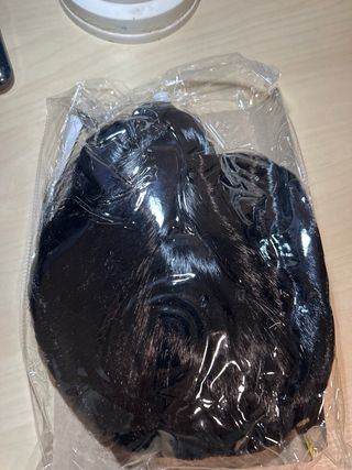 Peluca cabello de mujer con trenzas para disfraz