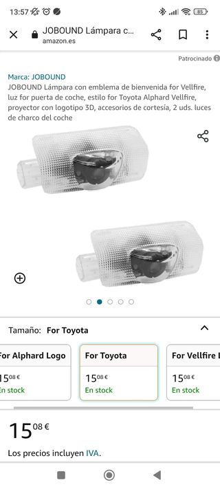 Led bienvenida toyota