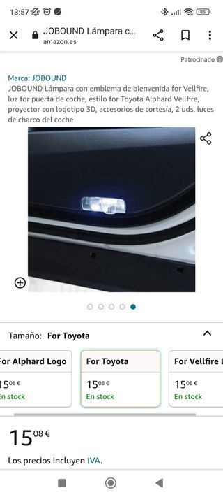 Led bienvenida toyota