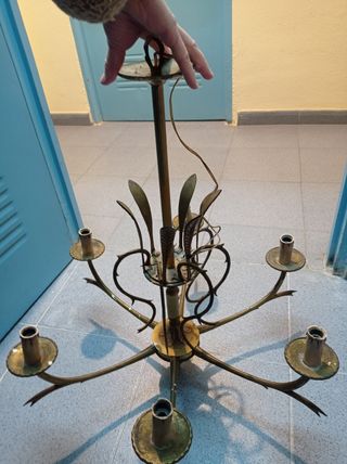 Lampara bronce antiguo