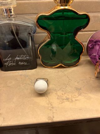 anillo Tous plata y piedra blanca