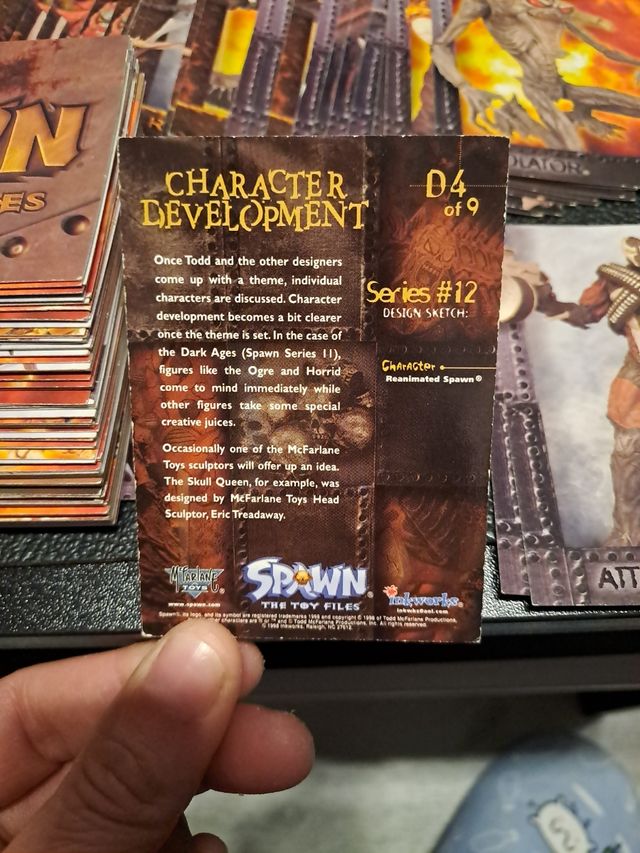 Trading Cards SPAWN the toy files