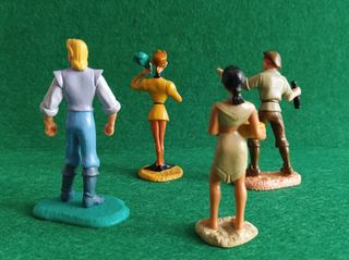4 Figuras de "Pocahontas" (Disney, 1995).