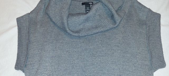 Vestido punto color gris