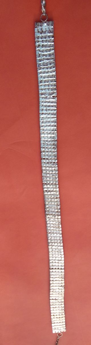 Collana vintage a girocollo con 5 file cristalli