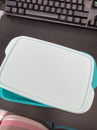 caixa snack com divisórias tupperware