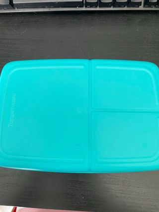 caixa snack com divisórias tupperware
