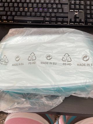 caixa snack com divisórias tupperware