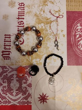 Pulseras y anillos Halloween