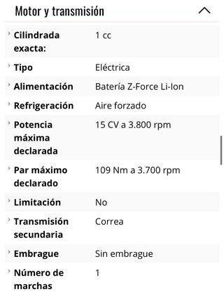 Moto eléctrica Zero S ZF 14.4 - 2020