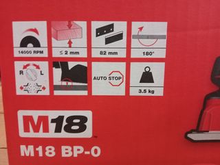 Milwaukee - M18 BP-0 Cepillo para madera