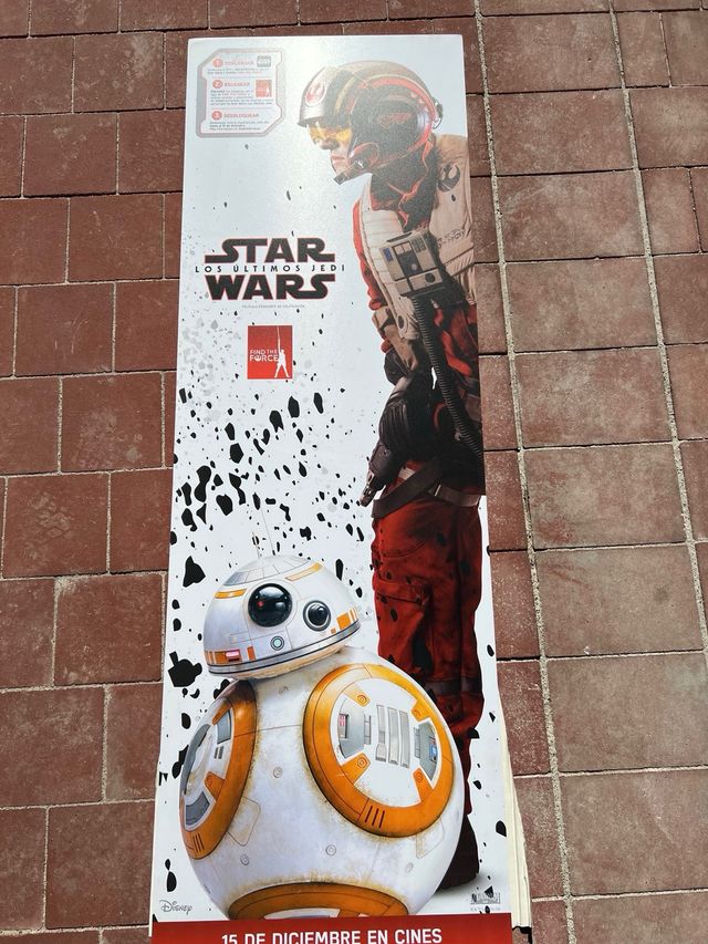 Star Wars Los Ultimos Jedi standups promo cine