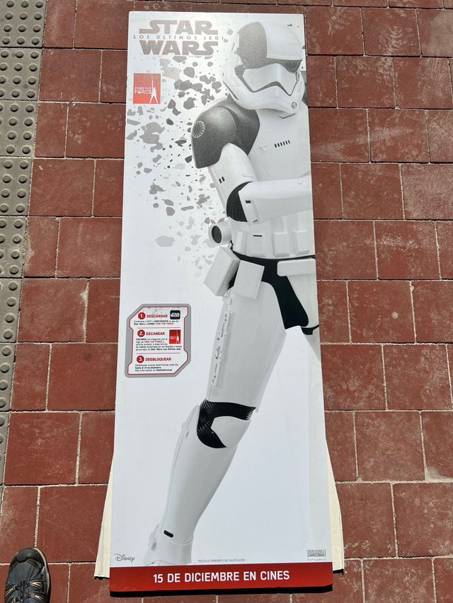 Star Wars Los Ultimos Jedi standups promo cine