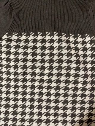 Vestido/jersey largo manga corta invierno vintage